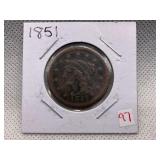 1851 LARGE CENT