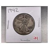 1942 WALKING LIBERTY HALF DOLLAR