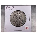1942 WALKING LIBERTY HALF DOLLAR