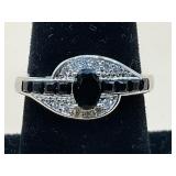 NIB NATURAL BLACK ONYX & MOISSANITE (GOD
