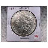 1884 MORGAN SILVER DOLLAR