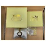NIB COACH BRAND BLACK ENAMEL PHOEBE BANGLE
