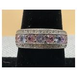 NIB 1.05 TCW PINK & LILAC MOISSANITE