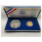 1987 US CONSTITUTION GOLD & SILVER PROOF SET