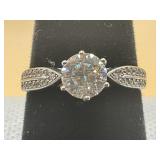NIB 1.25 CT EUROPEAN MOISSANITE W/ MOISSANITE