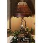 Elephant Lamp Encased Lampshade Measures: 9x5 @