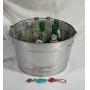 Bucket and soda bottles