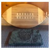 Cutting Board & Marble Cheese Board