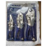 Kobalt 3-Piece Locking Pliers Set