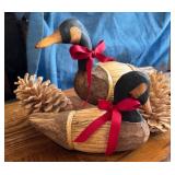 Duck Figures with Pinecones