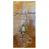19th Century Glass Oil Lamp
