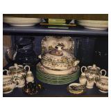 English Spode China Set in Byron Pattern
