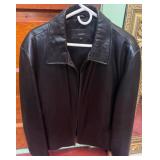 Alfani Black Leather Jacket