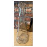 Etched Glass Vase