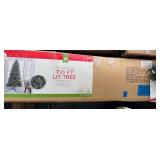 Pine 7.5-Foot Pre-Lit Christmas Tree