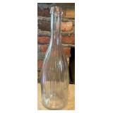 Ribbed Glass Bottle,