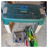 Garden Tool Stool with Tools