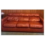 Leather Hide-A-Bed Sofa