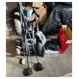 CaddyTek Golf Cart with Clubs and Accessories