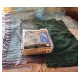 Queen Mattress Pad & Blankets