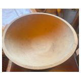 Munising Signed Wooden Dough Bowl