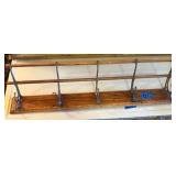 Wood and Iron Coat Rack