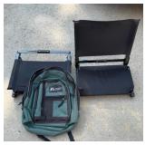Two Folding Stadium Seats