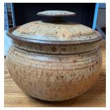 Stoneware Lidded Jar