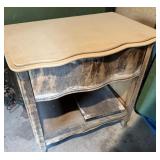 Wooden Two-Tier Commode
