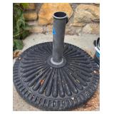Black Resin Umbrella Base
