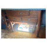 Wood Table&ï¿½Zinc Trim