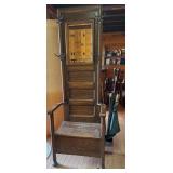 Antique Hall Tree/ Mirror and Umbrella Stand