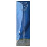 Tall Clear Glass Candle Stand