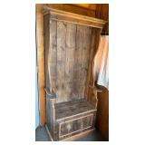 Rustic Hall Tree Bench