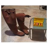 Wading Boots, Foldable Chair, and Lure Set