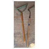 Scuffle Hoe & Serrated Hand Weeder