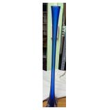 Blue Blown Glass Vase,