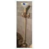 61.5-Inch Floor Lamp with Brass Accents