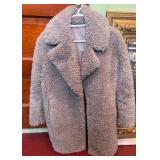 Gray Shearling Coat