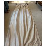 4 Rosewater Silk Drapes with Rods