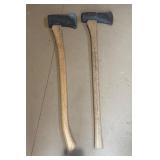 Wooden-Handled Steel Axes