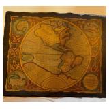 Reproduction of 16th Century Map on Wood
