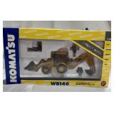 Komatsu WB146 Die-Cast Backhoe Loader Model