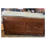 Vintage Wooden Storage Bench