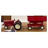 International Harvester Toy Tractor and Wagon