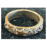 Copper Ring with Star and Rope Motif