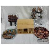 Wood Cabin,& Decorative Signs