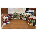 Ceramic Holiday Village Houses