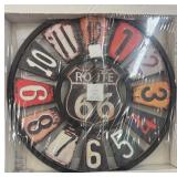 Route 66-Themed Wall Clock