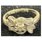 Gold-Toned Wedding Ring,